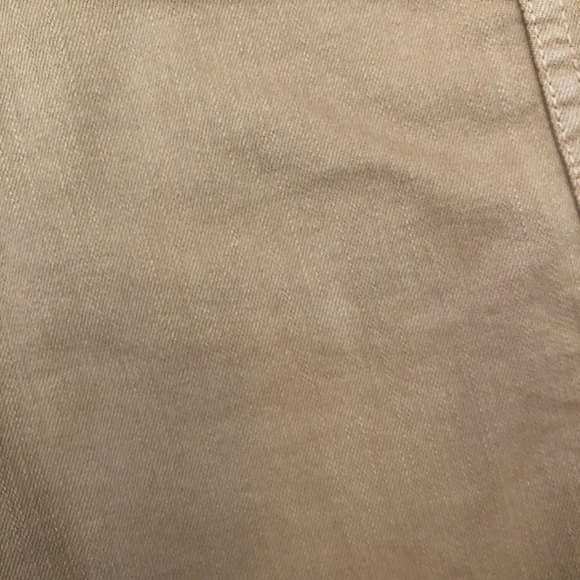 Vince Luce Denim Jean Shorts 34 Mid Waist Two Button Closure Desert Tan Khaki - Picture 9 of 10